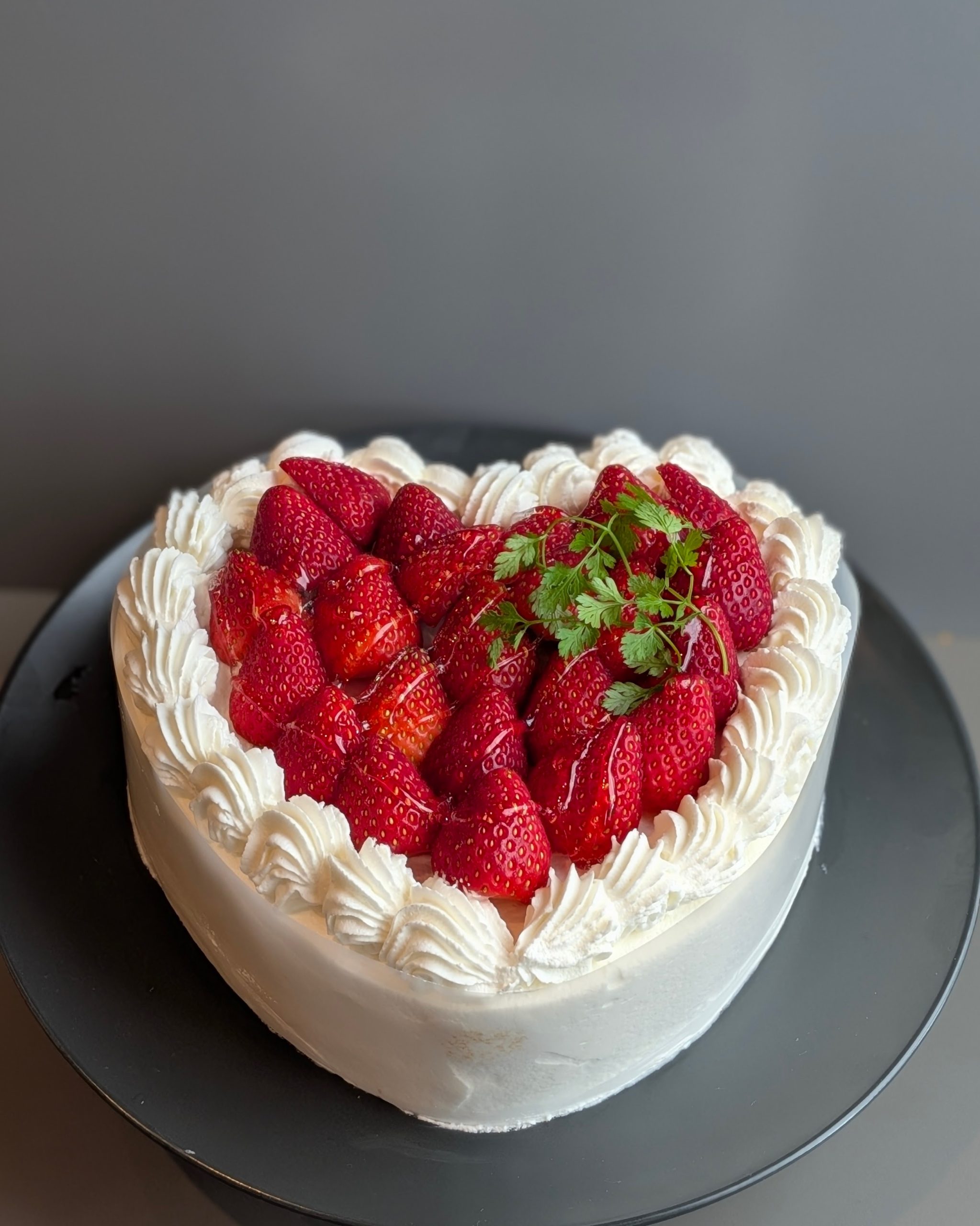 ハートイチゴショートケーキ