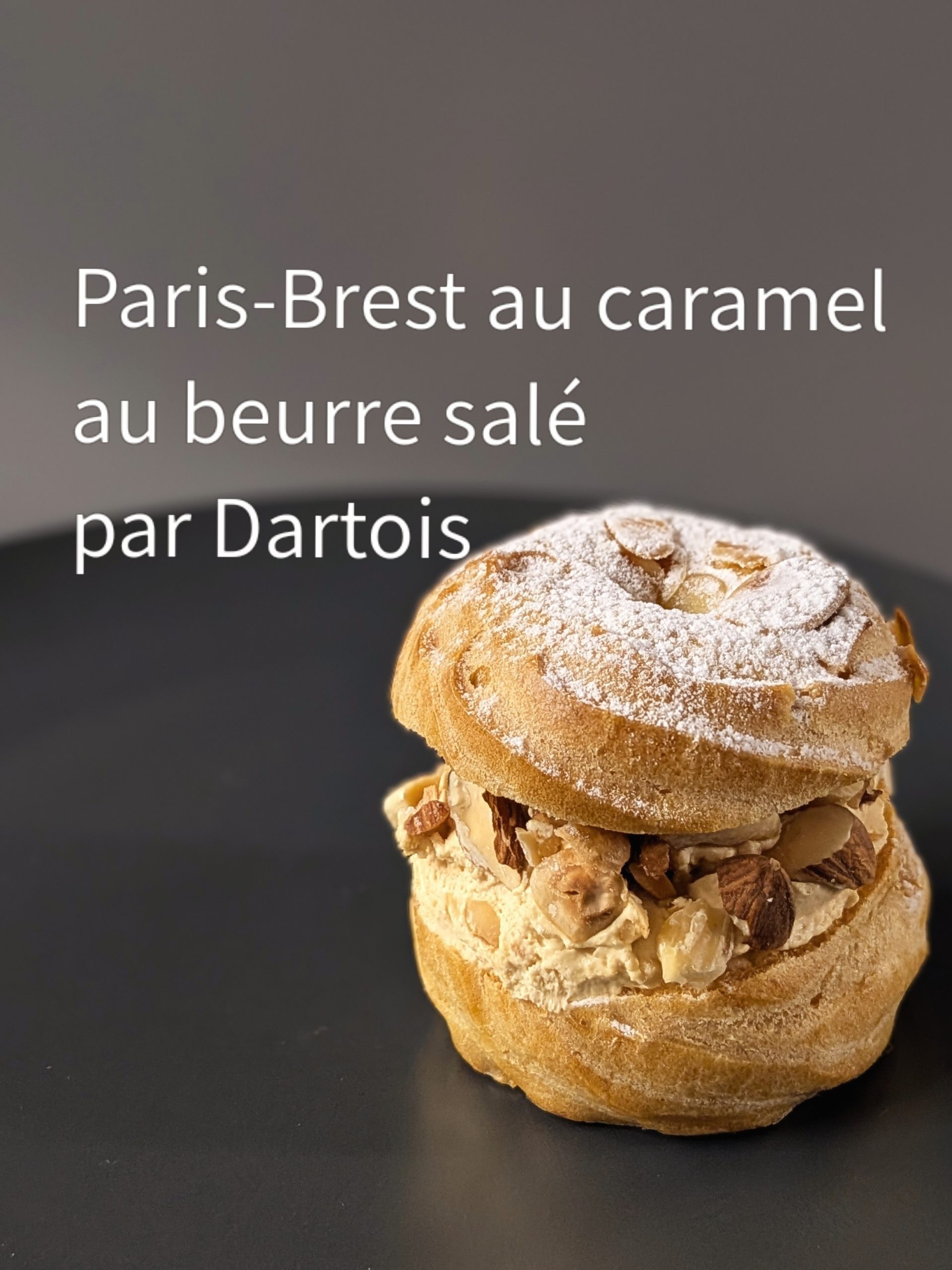 Création  Paris-Brest au caramel au beurre salé 塩カラメルパリブレスト
