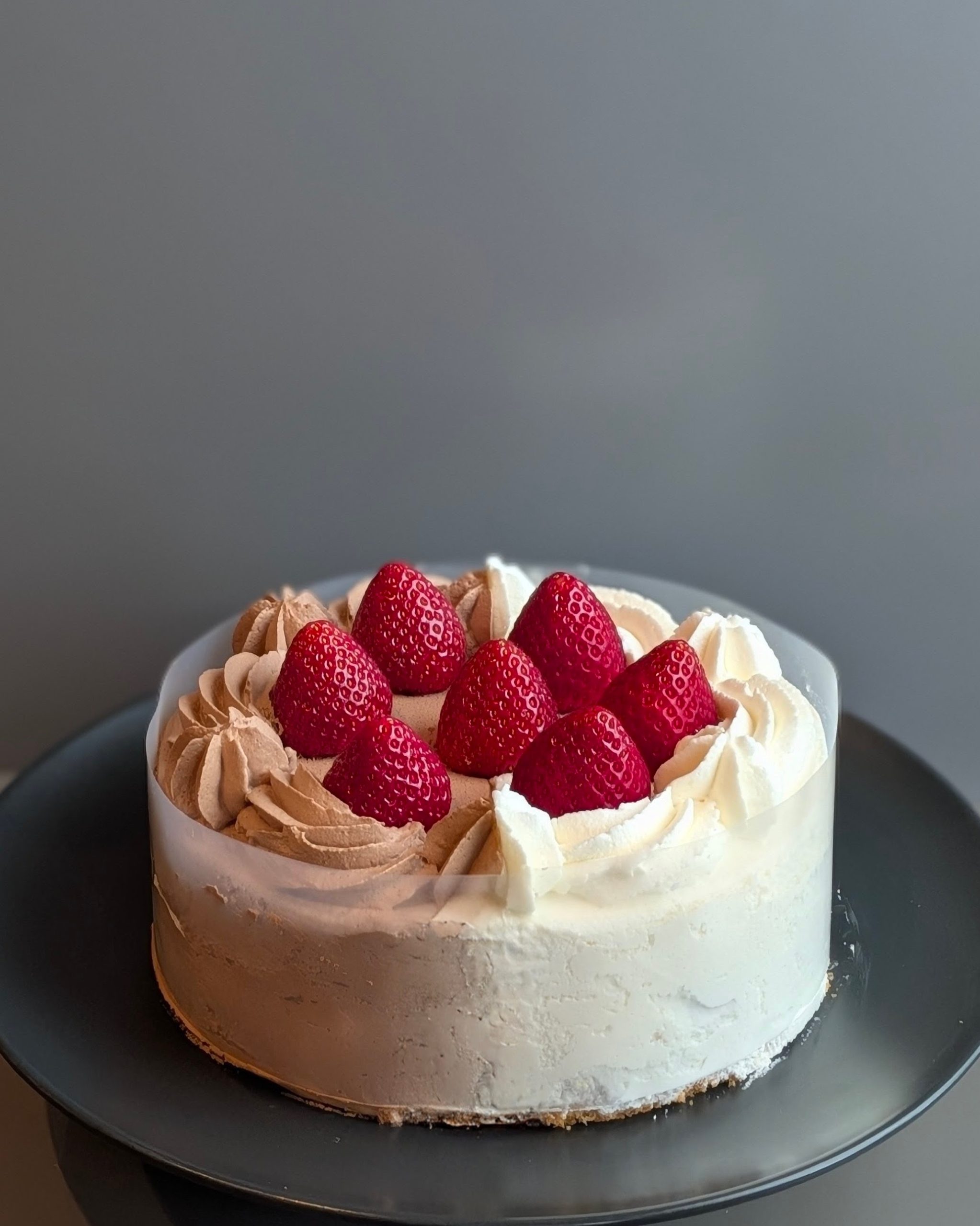 ショートケーキ＆チョコ生クリームハーフ＆ハーフ